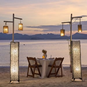 Two Seasons Coron Island Resort & Spa in Palawan:  Romantic Dinner Set Up