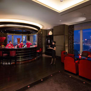 The Peninsula in Shanghai:  Sir Elly's Bar with view