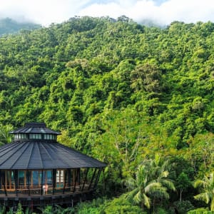 InterContinental Danang Sun Peninsula Resort:  Tingara restaurant perched on the rainforest mountainside