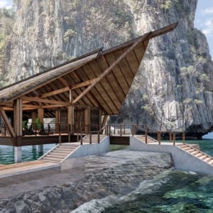El Nido Resorts Lagen Island in Palawan:  Arrival Pavilion