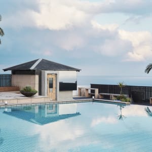 Sankara Hotel & Spa in Yakushima:  Entrance to sauna