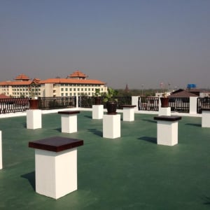 Yadanarpon Dynasty in Mandalay:  Roof Top