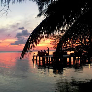 Kura Kura Resort in Karimunjawa:  beach: facilities: Sunset Lounge