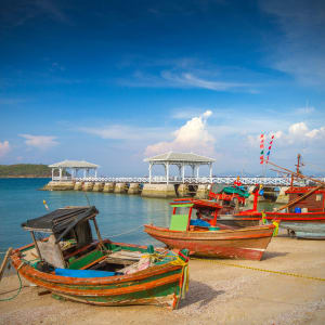 Wind, Wellen & Geschichte an der Ostküste ab Bangkok: Fishing Boats | Koh Si Chang