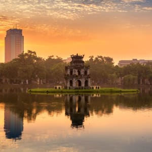 L'éclat du Vietnam - de Hanoï à Saigon de Hanoi: Hanoi Hoan Kiem Lake (Lake of the Returned Sword) and the Turtle Tower