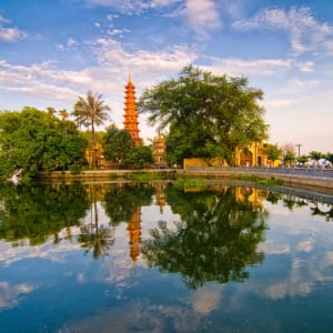 Hanoi auf eigene Faust - halber Tag: Hanoi Tran Quoc pagoda
