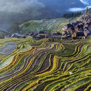 Magische Landschaften & lebendige Traditionen ab Guiyang: Jiabang Rice Terraces