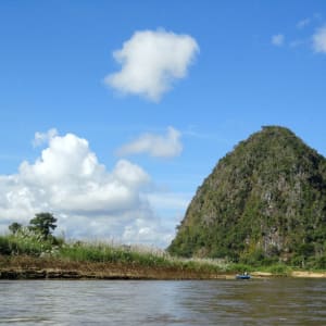 Auf den Spuren des Opiums ab Chiang Mai: Kok River near Chiang Rai