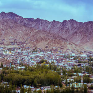 Les montagnes spectaculaires de Ladakh de Leh: Leh