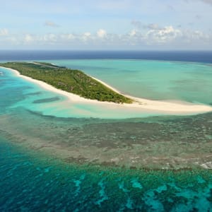 Amanpulo in Palawan:  Aerial South West 