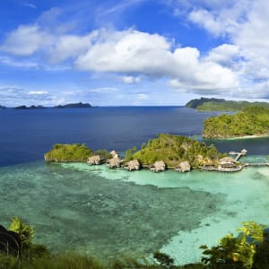 Misool Eco Resort in Sorong:  Aerial View