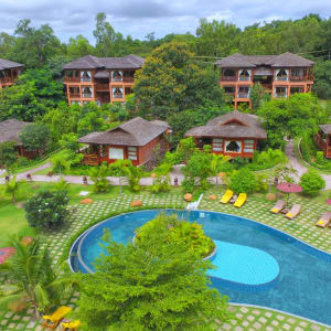 Popa Garden Resort à Bagan:  Aerial View