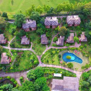 Popa Garden Resort à Bagan:  Aerial View