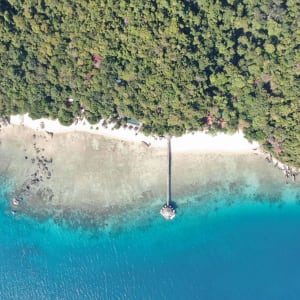 Japamala Resort in Tioman:  beach: JapaMala