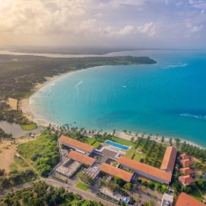 Amaya Beach in Passekudah:  drone shot