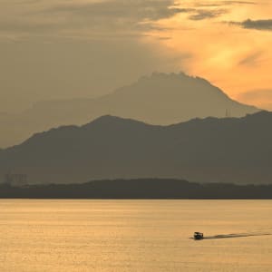 Gaya Island Resort in Kota Kinabalu:  Mount Kinabalu view