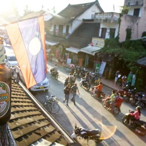 Laos intensiv ab Vientiane: Luang Prabang: beer time