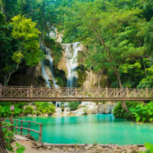 Luang Prabang aktiv erleben: Luang Prabang: Kuang Si Waterfall