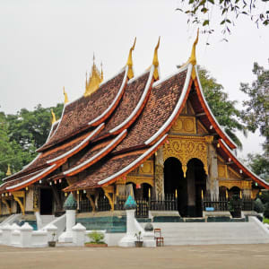 Auf dem Mekong nach Luang Prabang ab Chiang Mai: Luang Prabang: Wat Xieng Thong temple