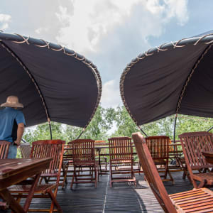 Mekong Delta Flusskreuzfahrten mit «Gecko Eyes» Privatboot ab Saigon: ME rooftop