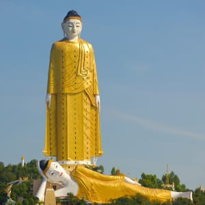 La fascination du Myanmar – un pays en mutation de Yangon: Myanmar Monywa Buddha