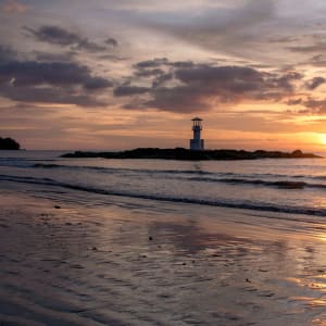 The Leaf Oceanside by Katathani in Khao Lak:  Beach by Night