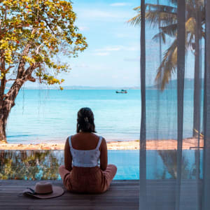 JATI Koh Russey:  enjoying the view from the Beachfront Pool Villa