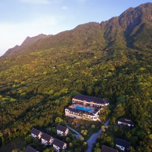 Sankara Hotel & Spa in Yakushima:  Stunning aerial shot