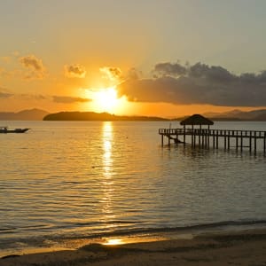 Cocotinos Sekotong in Lombok:  Sunset