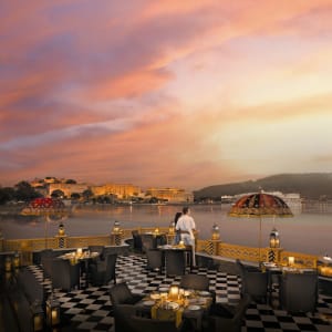 The Leela Palace in Udaipur:  Sunset