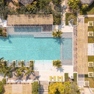 JATI Koh Russey:  aerial view of the swimmingpool