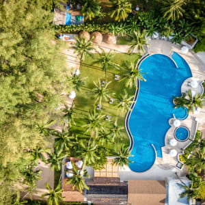 OUTRIGGER Khao Lak Beach Resort:  Areal View Pool