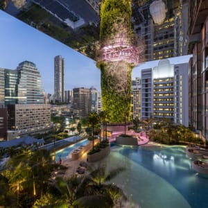 Pan Pacific Orchard in Singapur:  Beach Terrace Pool | Dusk