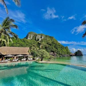 Cauayan Island Resort in Palawan:  Infinity-Pool