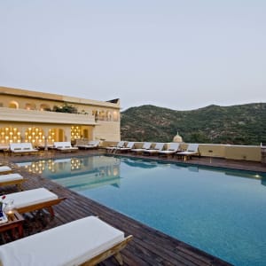 Samode Palace in Jaipur:  Infinity pool