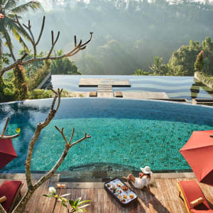 Jannata Resort & Spa in Ubud:  Main Pool and Infinity Pool