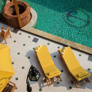 Forte Kochi:  Pool Beds Top View