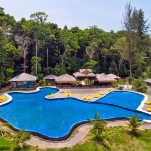 Borneo Eagle Resort in Kota Kinabalu:  Swimming Pool Aerial View