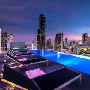 Amara Bangkok:  View from our rooftop infinity pool