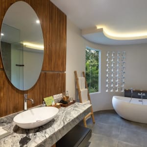 Jannata Resort & Spa in Ubud:  1-Bedroom Pool Villa | bathroom