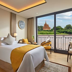 Avec la « Mekong Discovery » dans le delta du Mékong de Siem Reap: room: 1-Bett Suite Hauptdeck