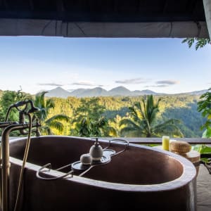 Buahan, a Banyan Tree Escape in Ubud:  Buahan Valley Pool Bale | Bathtub