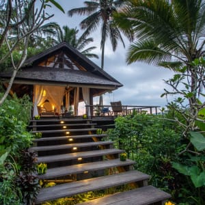 Buahan, a Banyan Tree Escape à Ubud:  Buahan Valley Pool Bale | Stairs to Bale