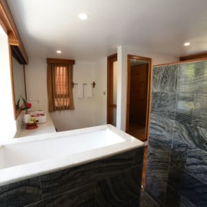 Popa Garden Resort in Bagan:  Deluxe Balcony | Bathroom