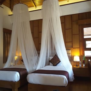 Popa Garden Resort in Bagan:  Deluxe Balcony | Bedroom