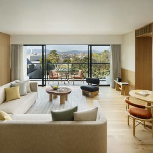 Six Senses Kyoto:  Deluxe Suite Garden | livingroom