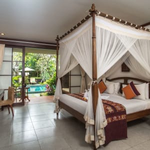 Kori Ubud Resort & Spa:  Deluxe Suite | kingsize bed