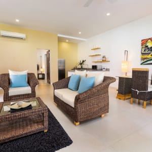 Atmosphere Resort in Negros:  Garden Apartment | living room