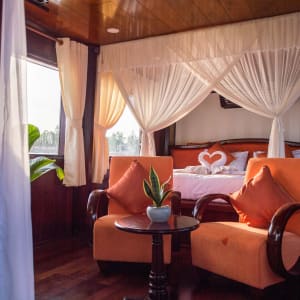 Mekong Delta Flusskreuzfahrten mit «Gecko Eyes» Privatboot ab Saigon: room: Gecko Eyes Cabin Double