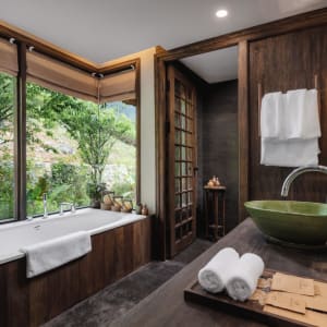 Avana Retreat in Mai Chau:  Lantana Mountain Bungalow | Bathroom